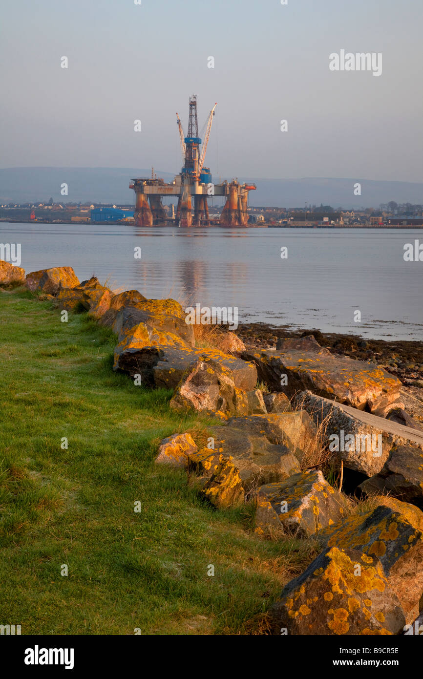 Service Platform Rig at Invergordon Deep Watter Port, Cromarty Firth in