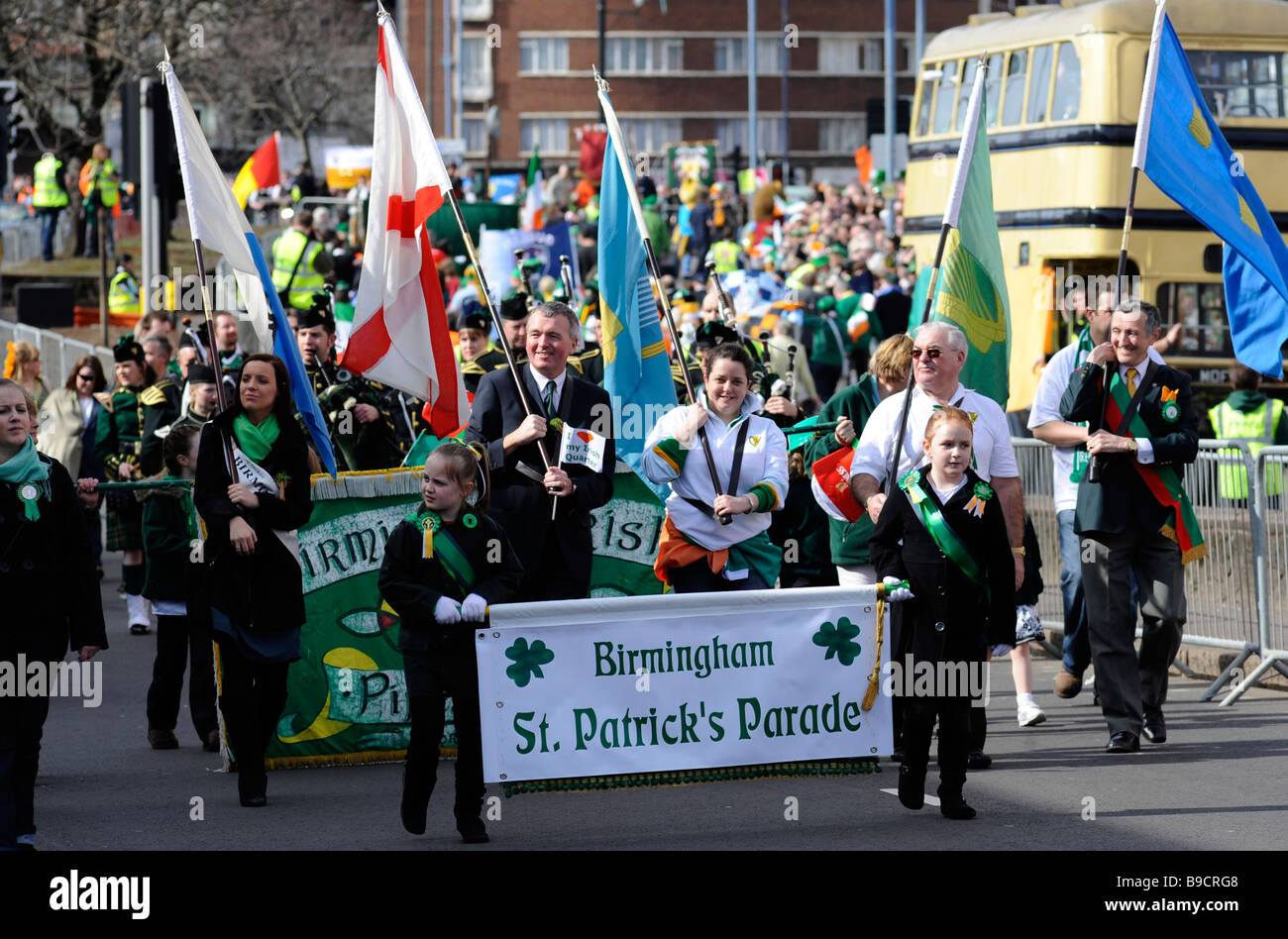 Birmingham St. Patrick's Parade, Digbeth, Birmingham, England, United