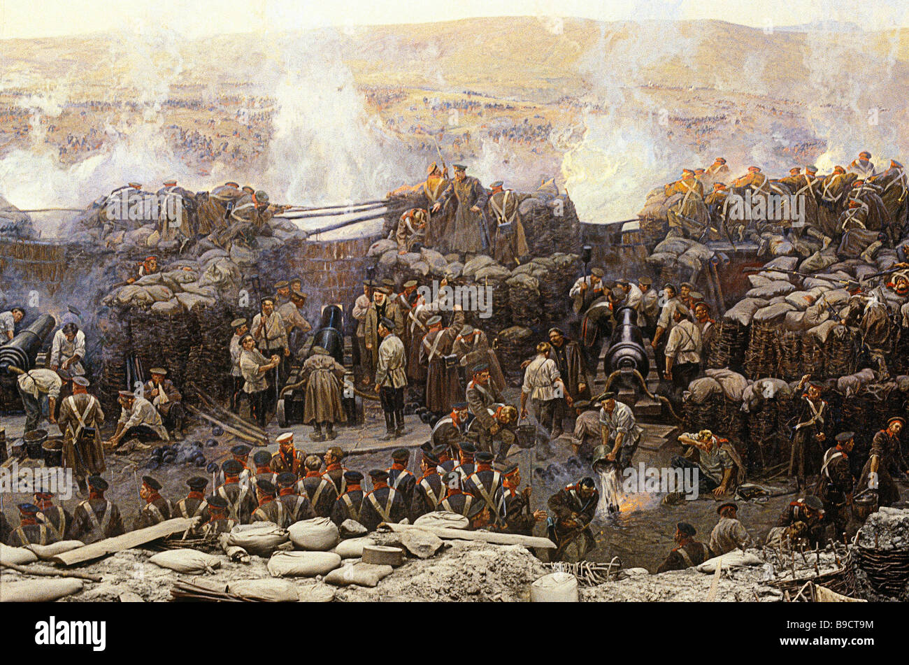 Franz Roubaud or Rubo 1856 1928 The Defense of Sevastopol in 1854 55 ...