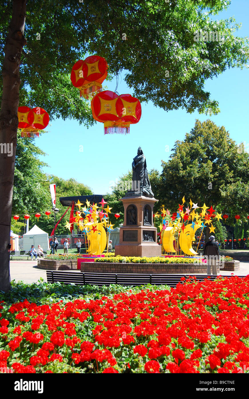 Chinese Lantern Festival, Victoria Square, Christchurch, Canterbury, South Island, New Zealand Stock Photo