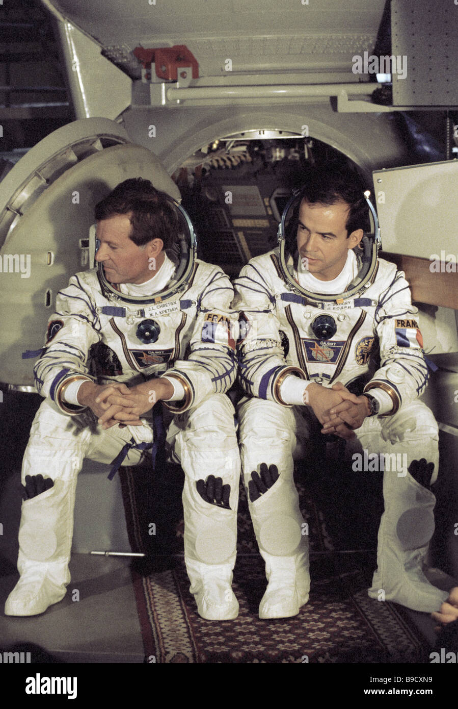 French astronauts Jean Loup Chretien left and Patrick Baudry right Stock  Photo - Alamy