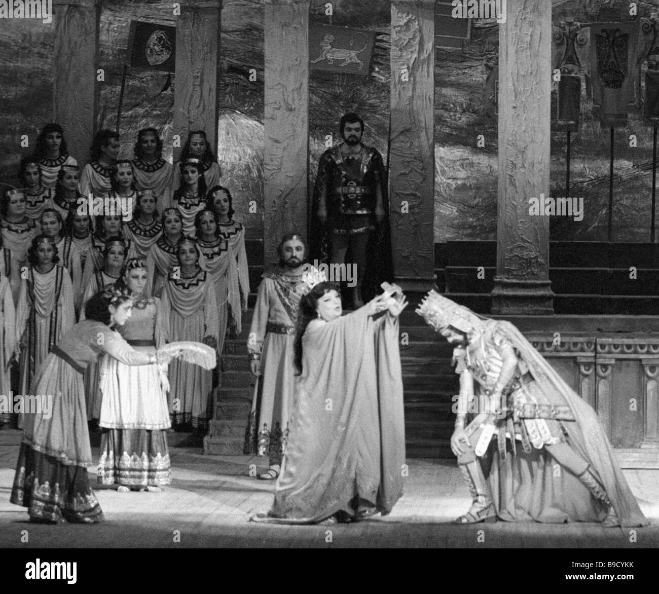 A scene from Arshak II opera by Tigran Chukhadjian Spendiarov academic