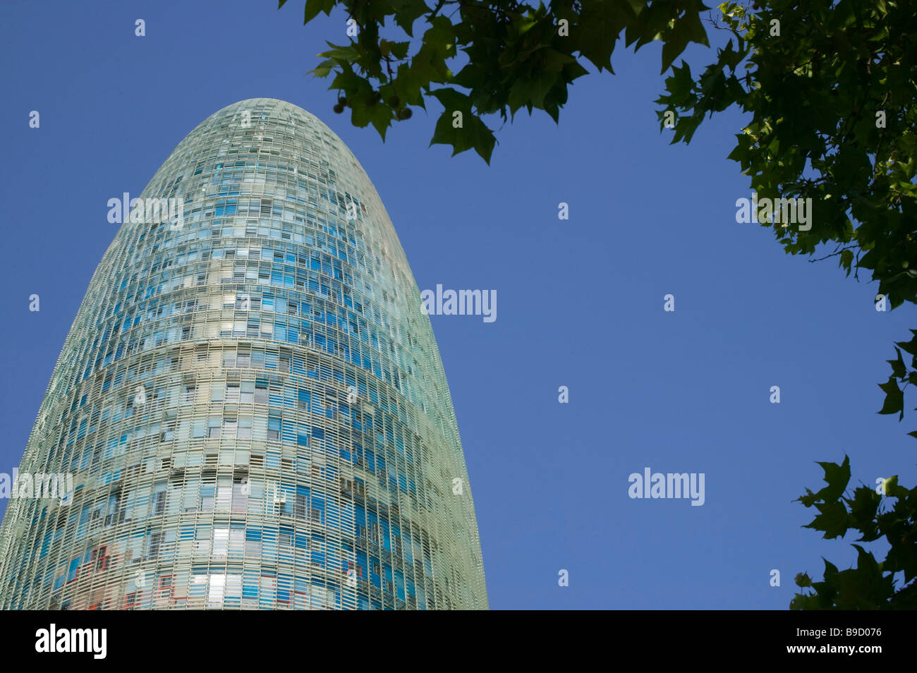 Agbar tower Jean Nouvel architect Barcelona Spain Stock Photo Alamy