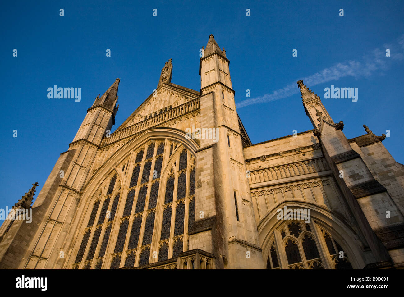 Stained Glass Windows Winchester Cathedral High Resolution Stock ...
