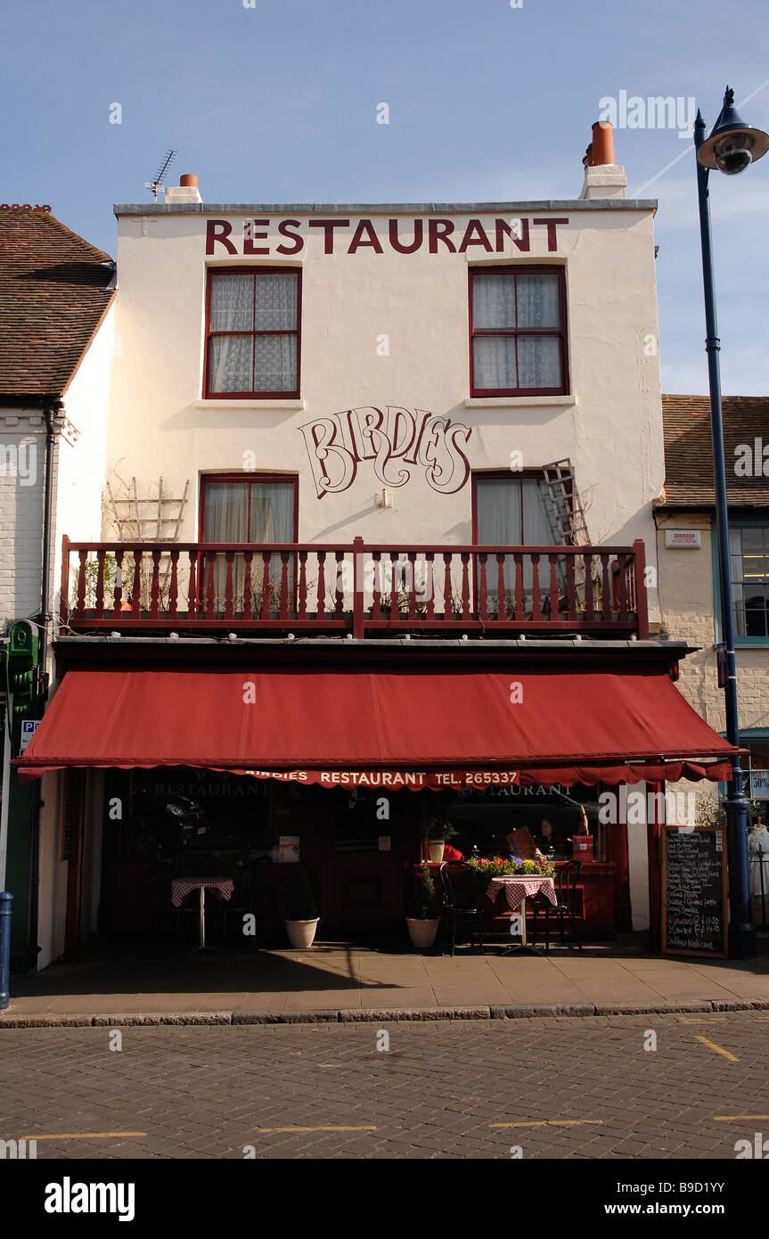 birdies restaurant harbour street whitstable Stock Photo Alamy