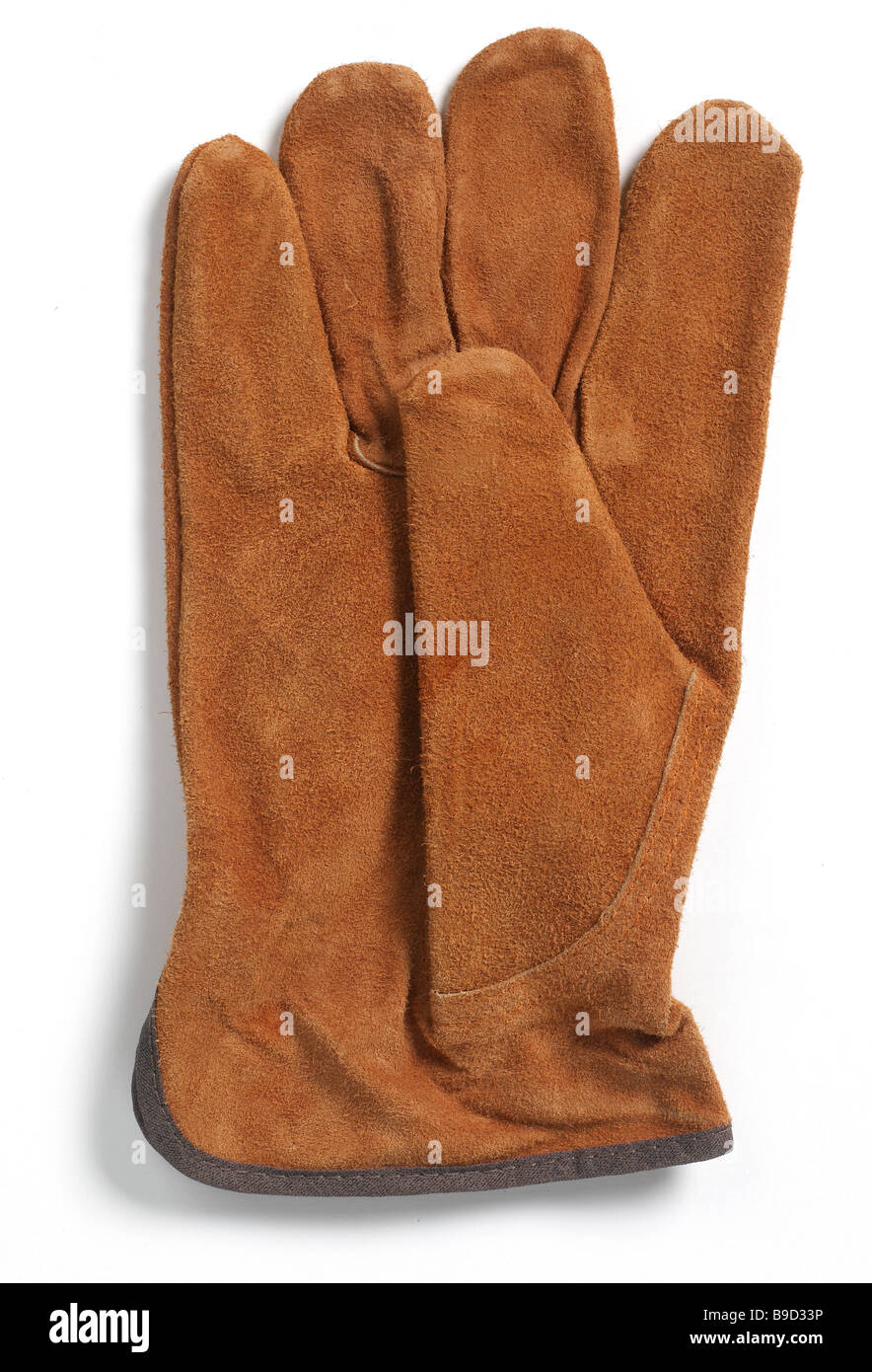 work Glove Tan suede Insulated mitt glove hand protection finger thumb