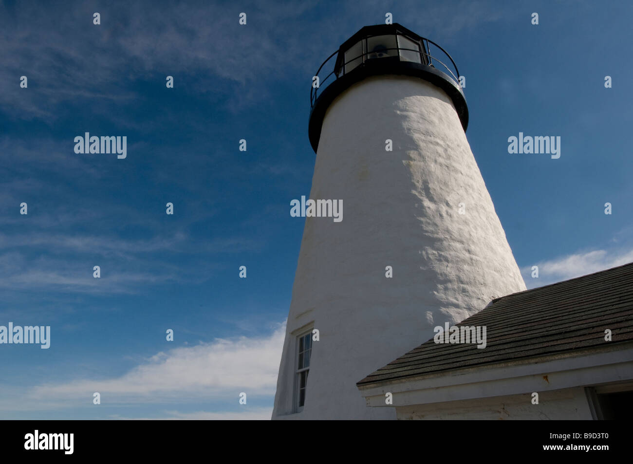 Maine's rugged coast Pemaquid Point Lighthouse, Bristol, Maine Stock