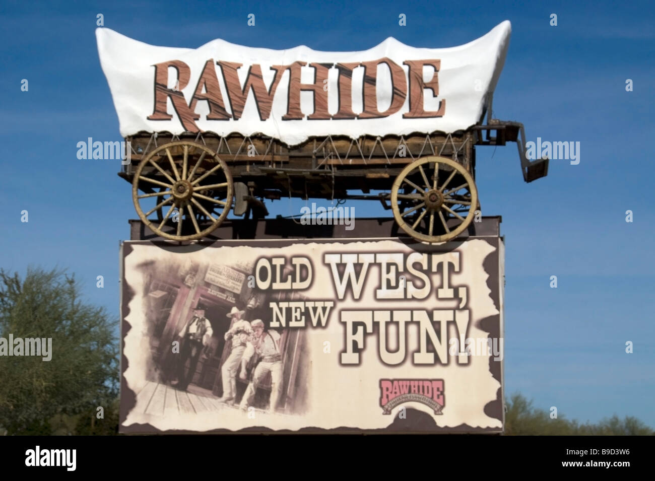 Stock Photo of Rawhide Western Town in Chandler, Arizona - Chander is near Phoenix, Arizona, USA Stock Photo