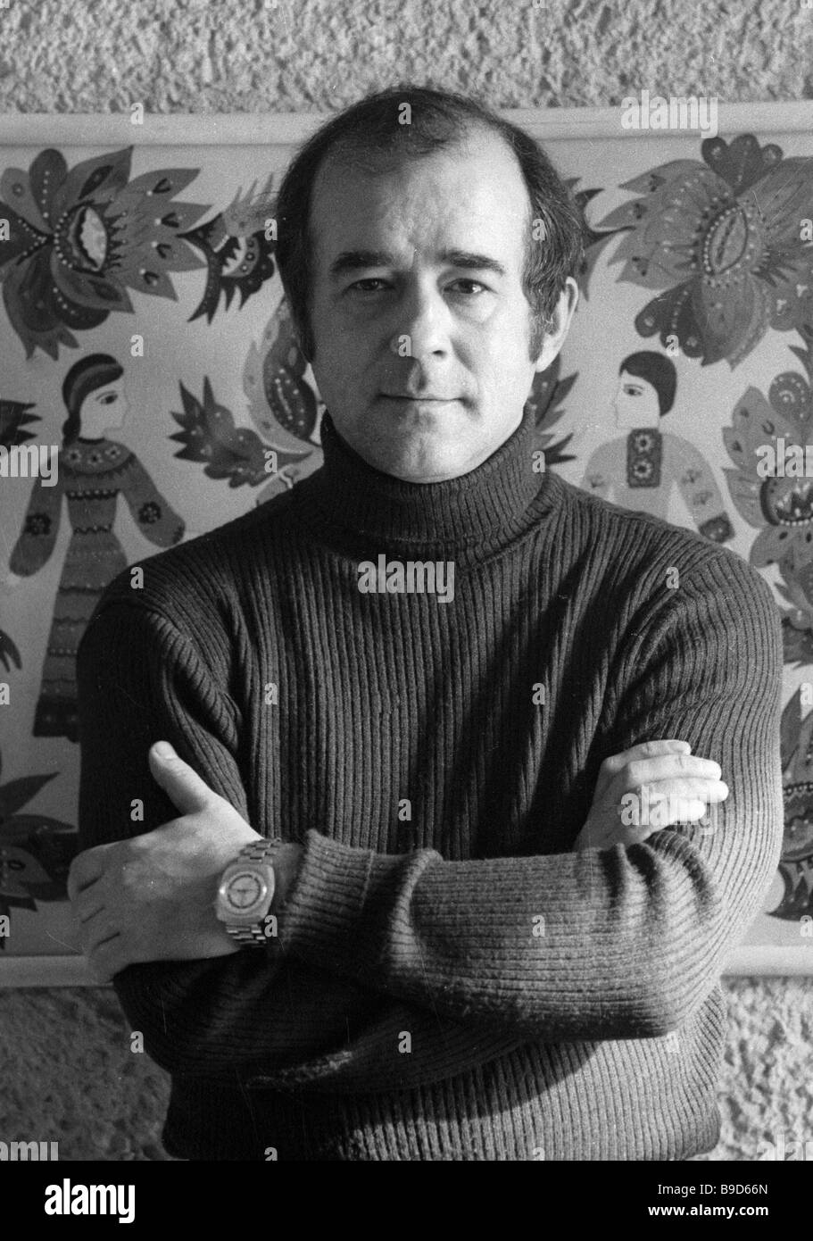 Ukrainian poet and vsesvit magazine editor vitaly korotich stock image