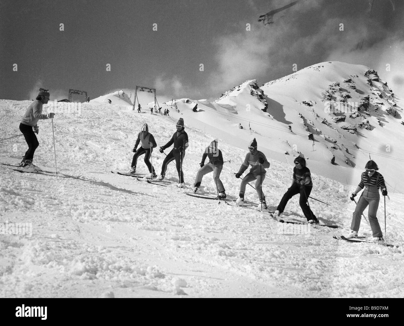Climbing The Mountain Black and White Stock Photos & Images - Alamy