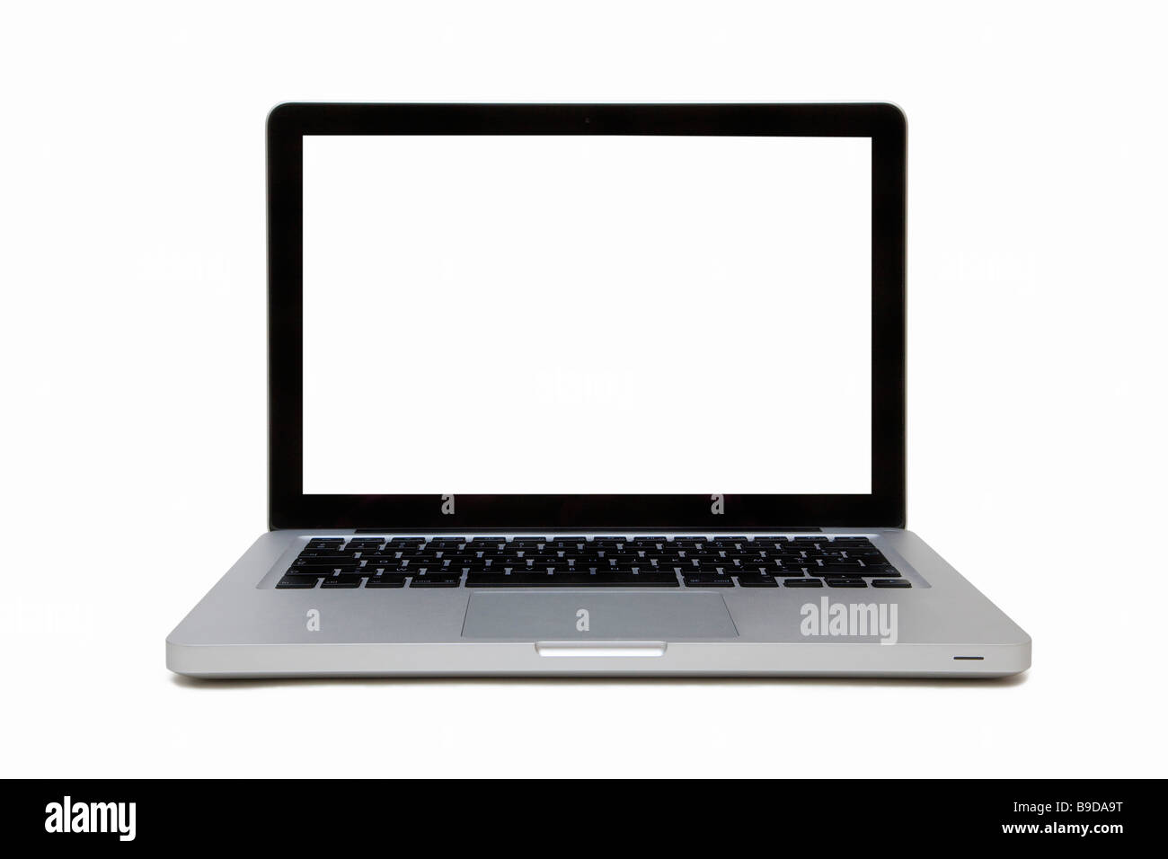 LAPTOP COMPUTER ISOLATED ON A WHITE BACKGROUND WITH CLIPPING BATH Stock Photo