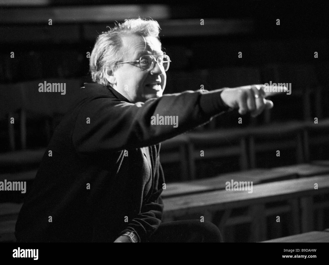 People s Artist of the U S S R Oleg Tabakov rehearsing Stock Photo - Alamy