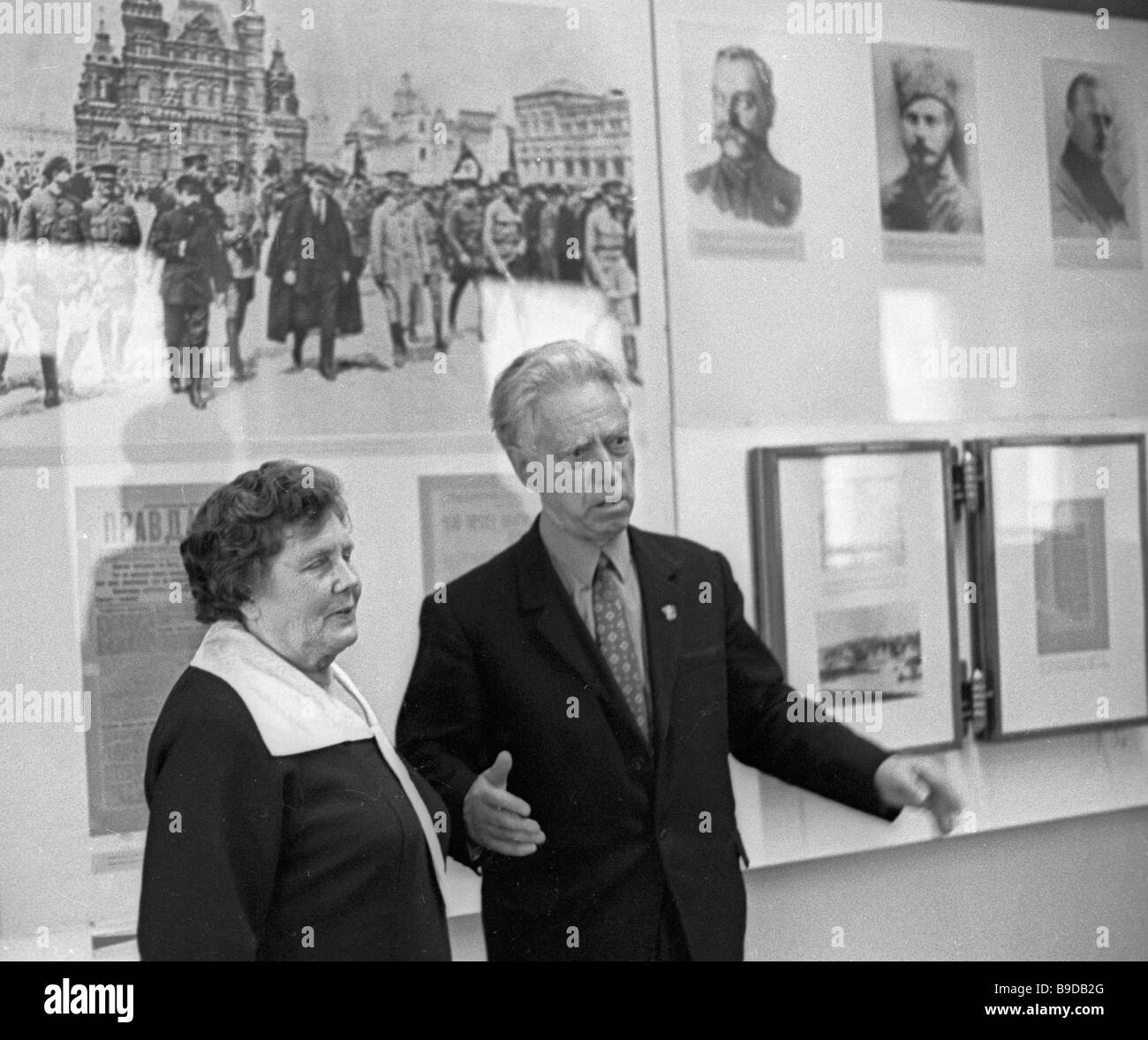 Former Red Lettish Rifleman Voldemar Bumanis right who took part in the ...