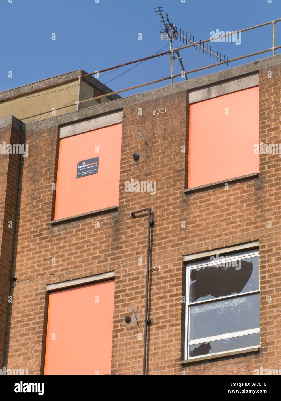 UK Abandoned derelict council housing estate in Hackney to put for sale