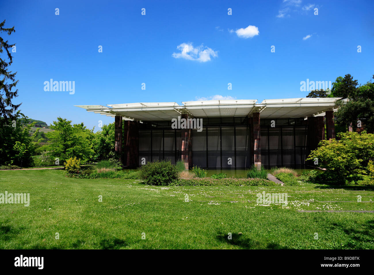 Exterior view of the Beyeler Foundation Riehen Basel Canton Basel Stadt Switzerland Stock Photo
