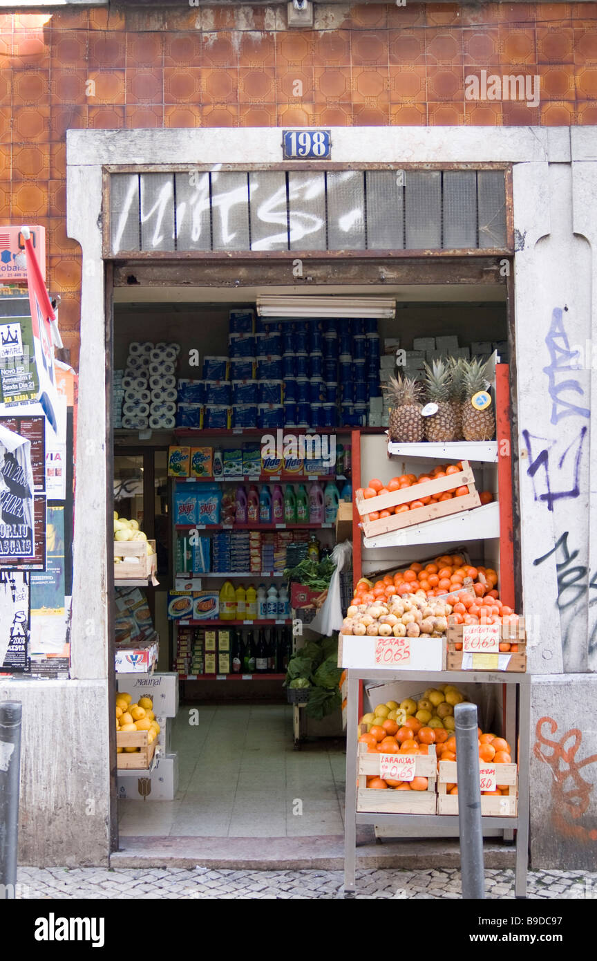 grocery store in lisbon portugal Stock Photo Alamy