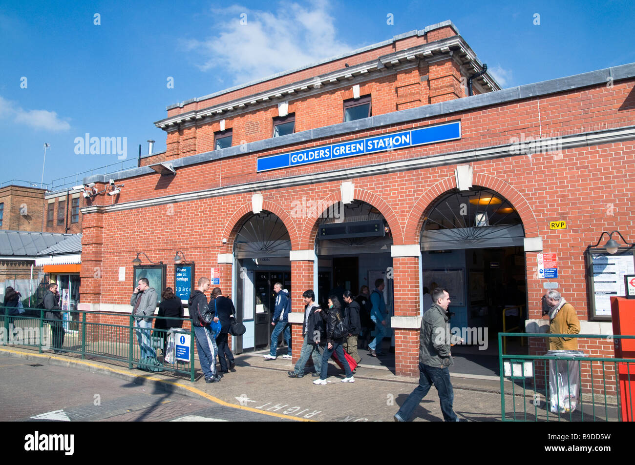 UK.Commuters at Golders Green Underground station,London Photo © Julio Etchart Stock Photo