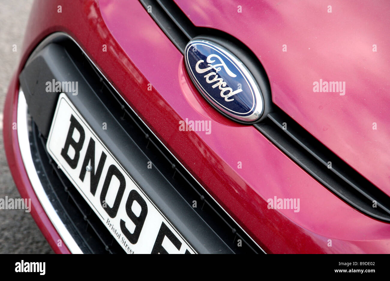 New car with 09 registration, London Stock Photo