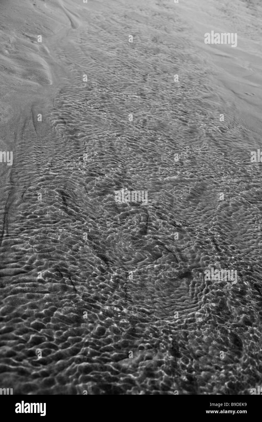 black and white ripples Stock Photo