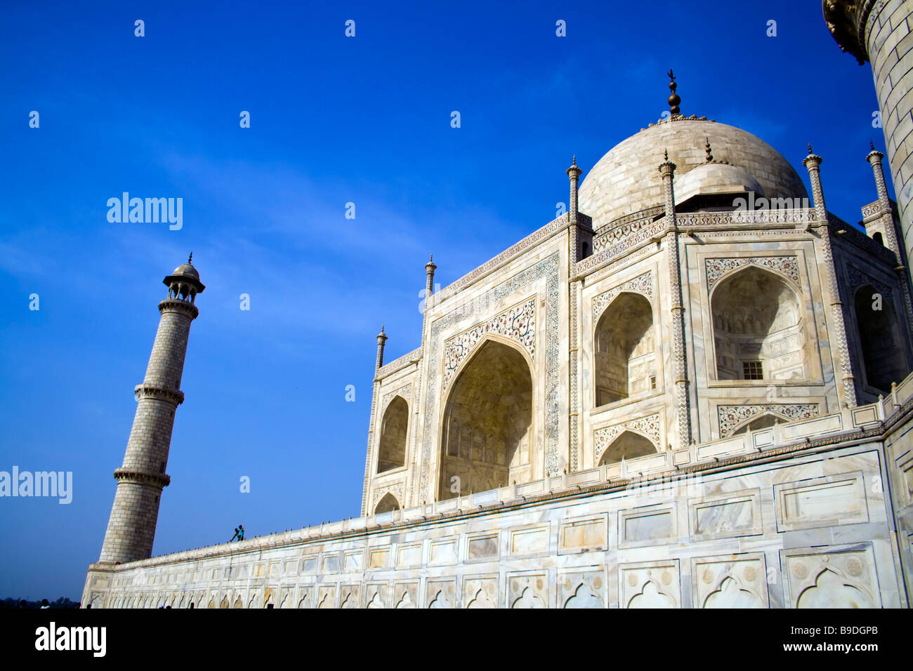 Taj Mahal, universal symbol of Love, located in Agra, India Stock Photo