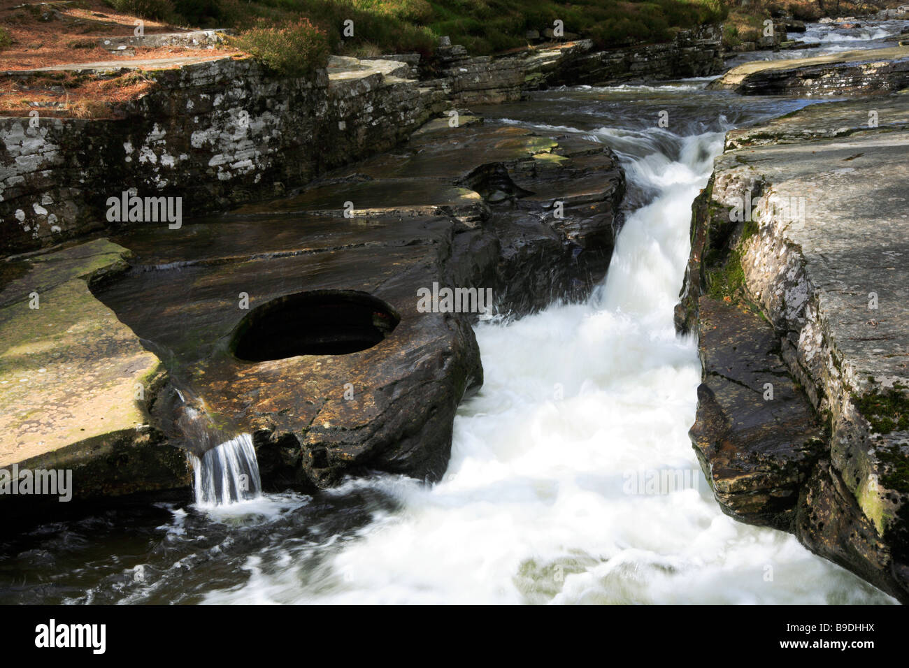 Punch Bowl at Linn of Quoich near Braemar, Aberdeenshire, UK Stock