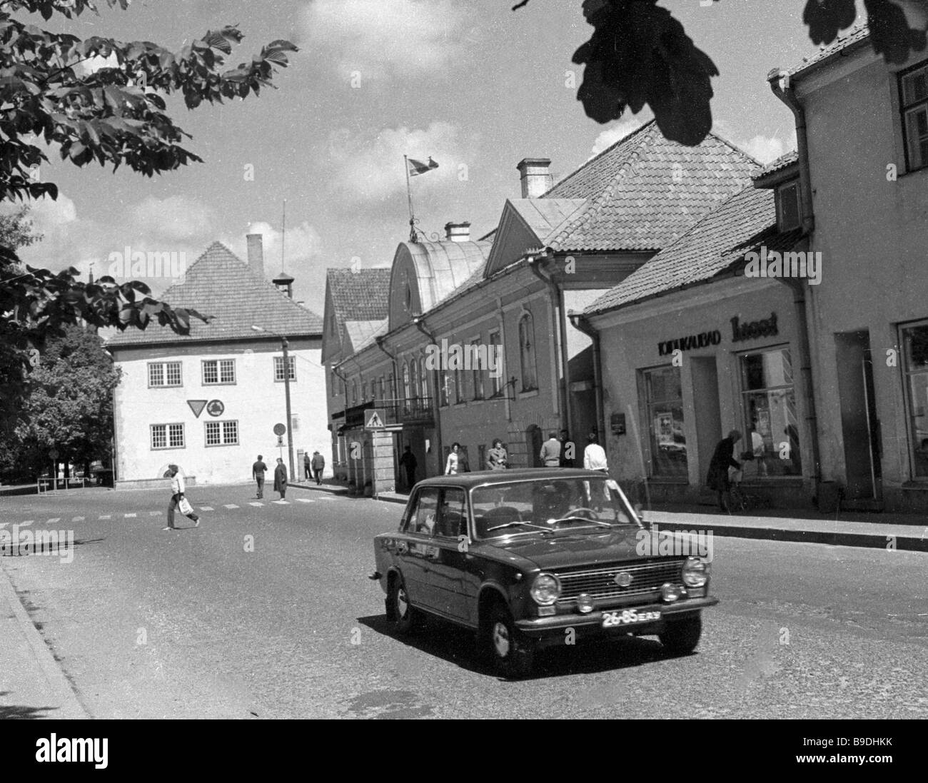 Street in the town of Kingisepp Stock Photo - Alamy