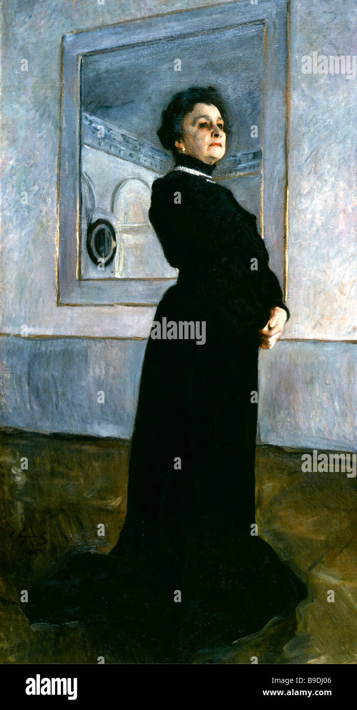 Valentin Serov 1856 1911 Portrait of actress Maria Yermolova 1905 State