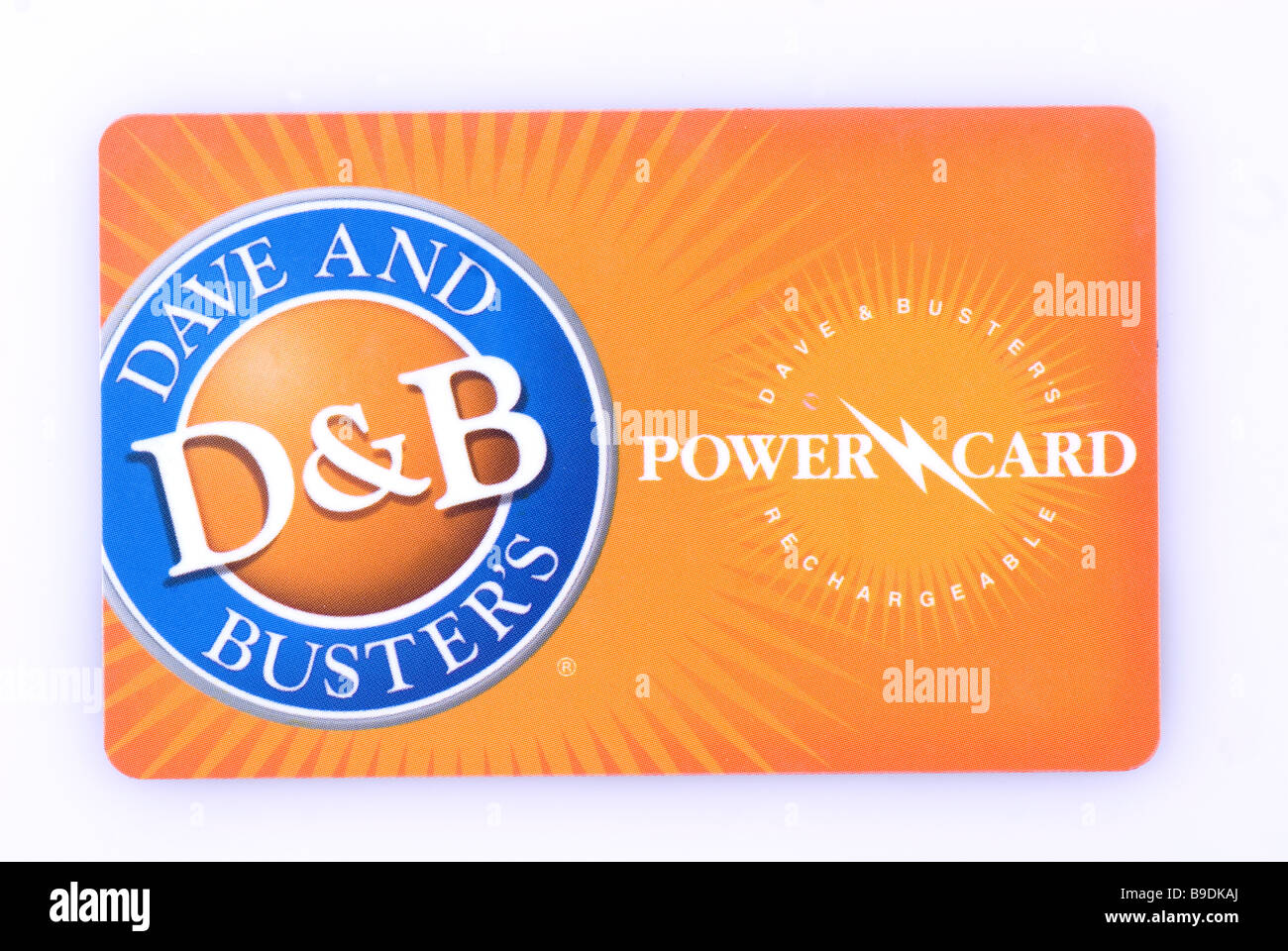 Dave and Busters club card Stock Photo