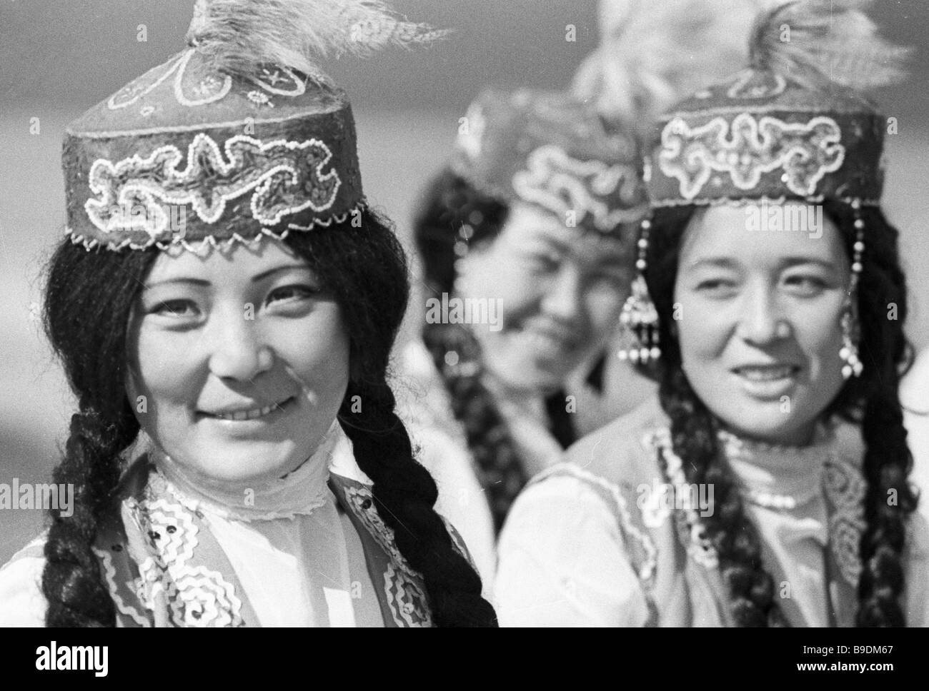Members at the Altai national band Chuya Stock Photo Alamy
