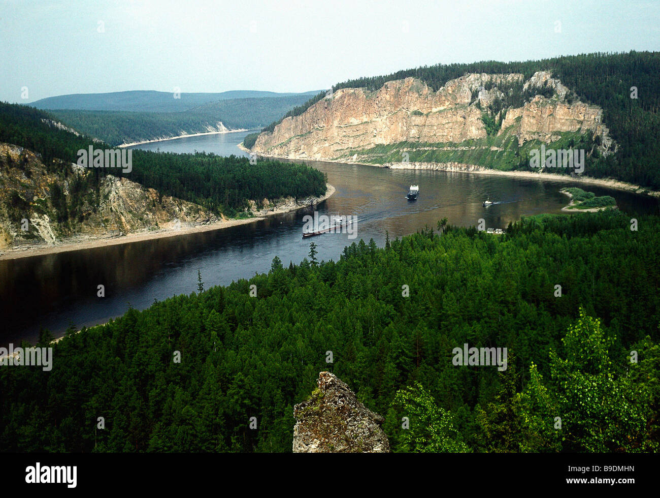 The Lena River Is The Principal Transport Route In Yakutia East Siberia 