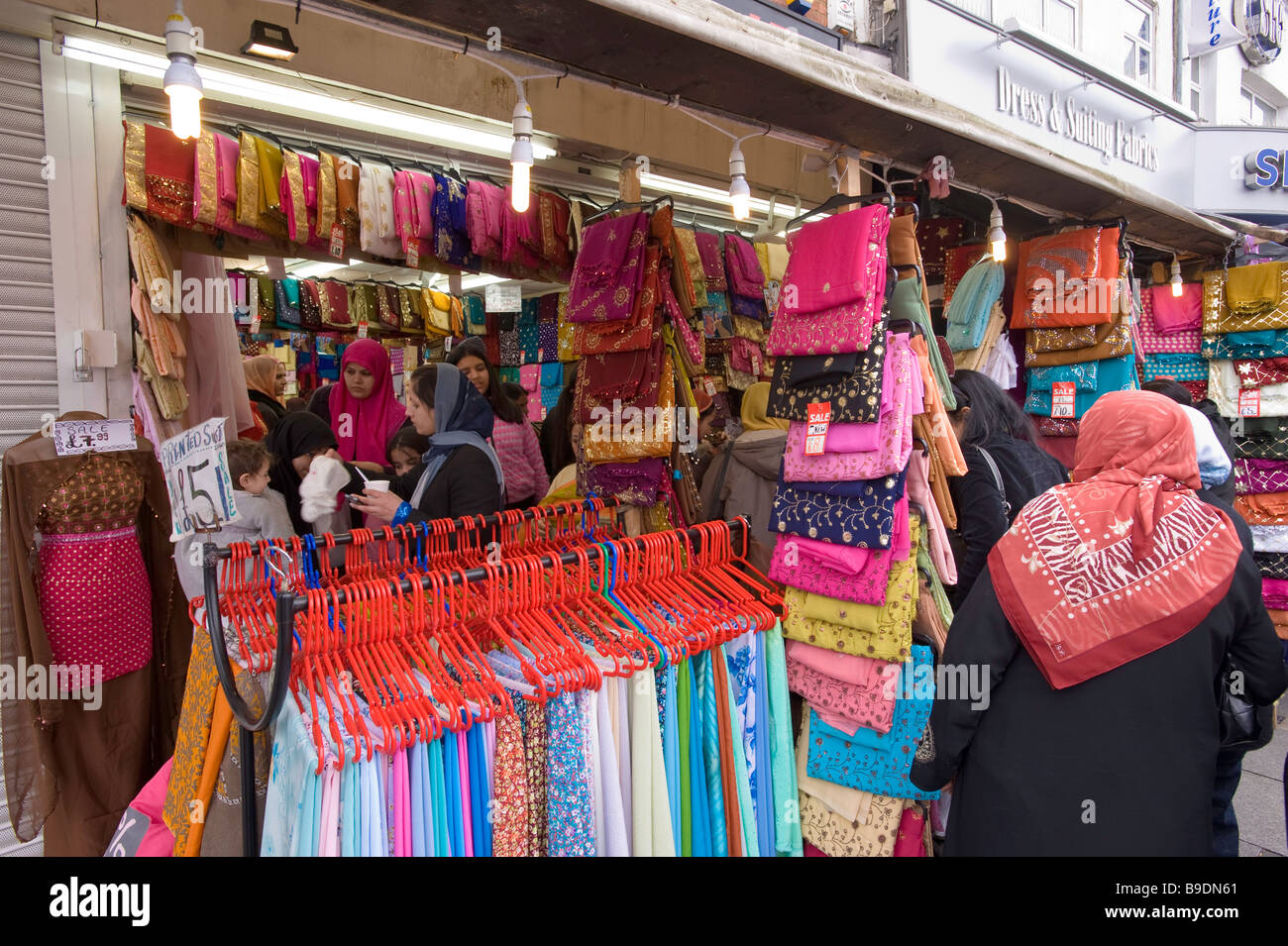 People shopping in Southall London United Kingdom Stock Photo Alamy