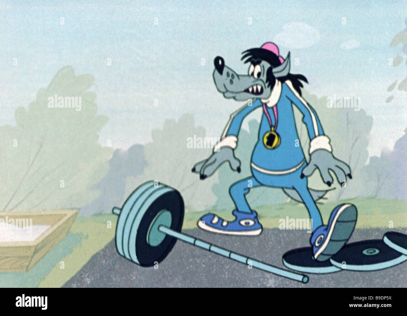 волк из ну погоди поднимает штангу. ну погоди волк со штангой. спорт в мультиках ну погоди. спортивный ну. настольный теннис рисунок.