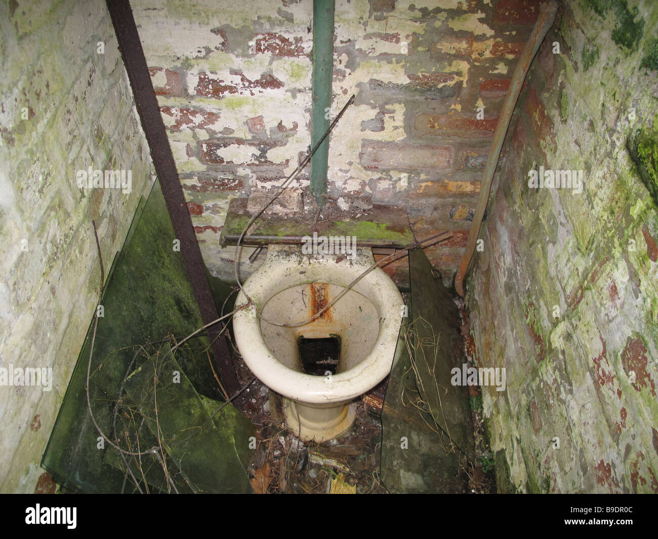 Disused toilet Stock Photo