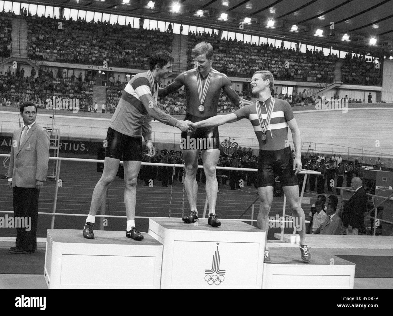 These cyclists won the 22nd Olympics in Moscow 1980 From left to right