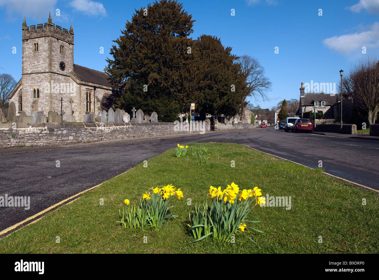 Church of the 'Holy Trinity', 'Ashford in the Water', 'Peak District', Derbyshire, England, 'Great Britain', 'United Kingdom' Stock Photo