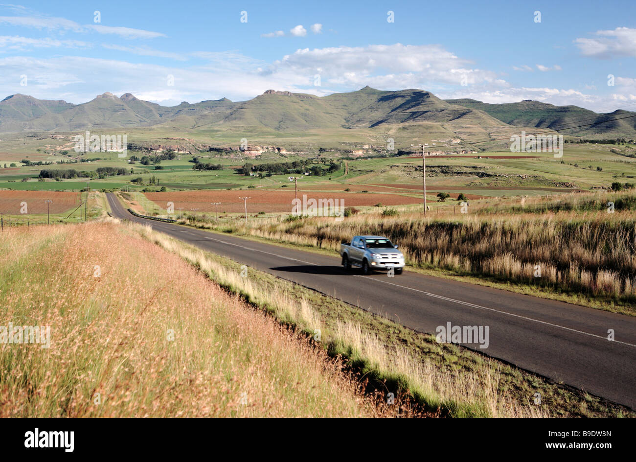 Road nr Clarens South Africa Stock Photo