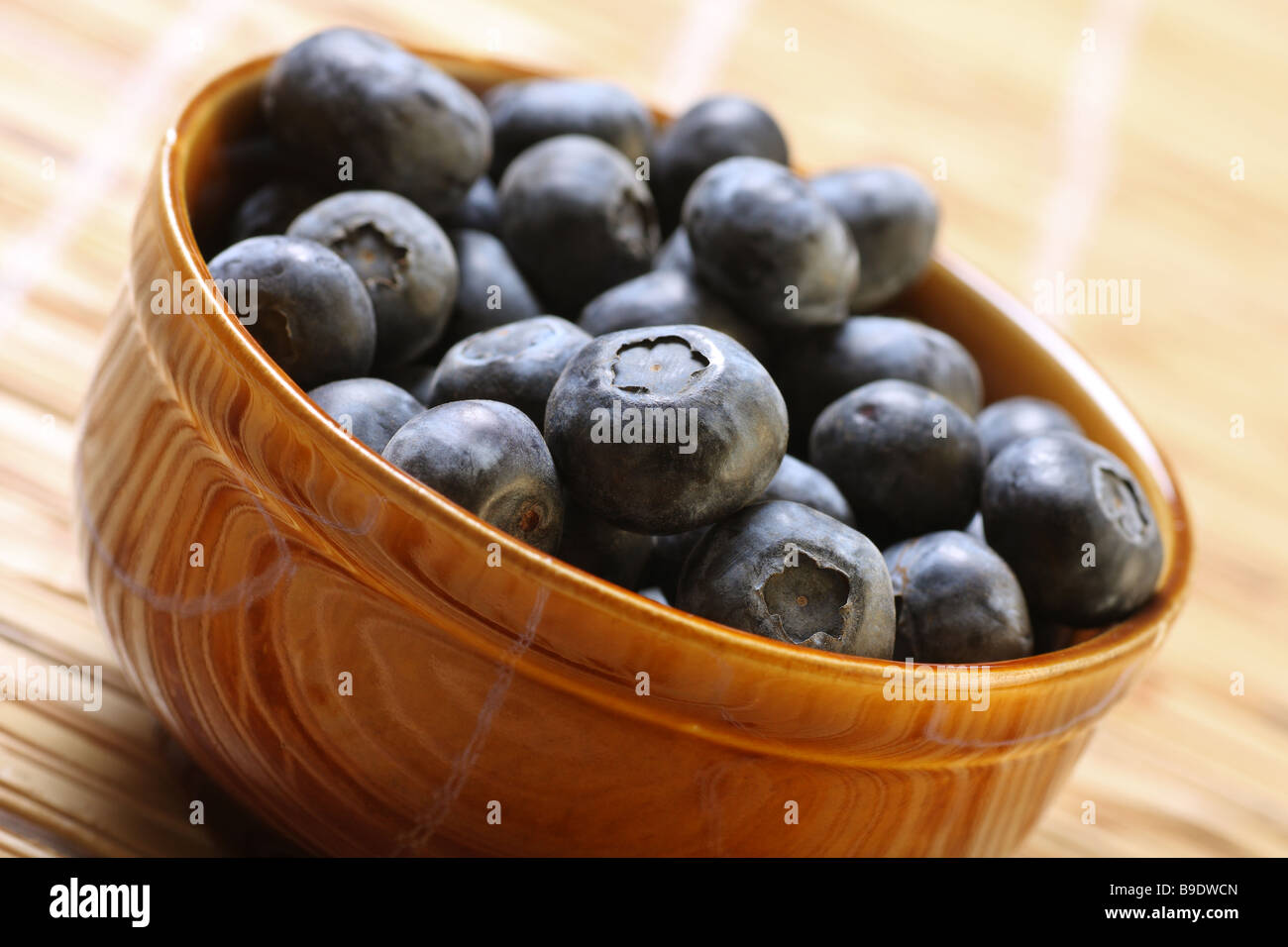 a bowl full of fresh blueberries Stock Photo Alamy