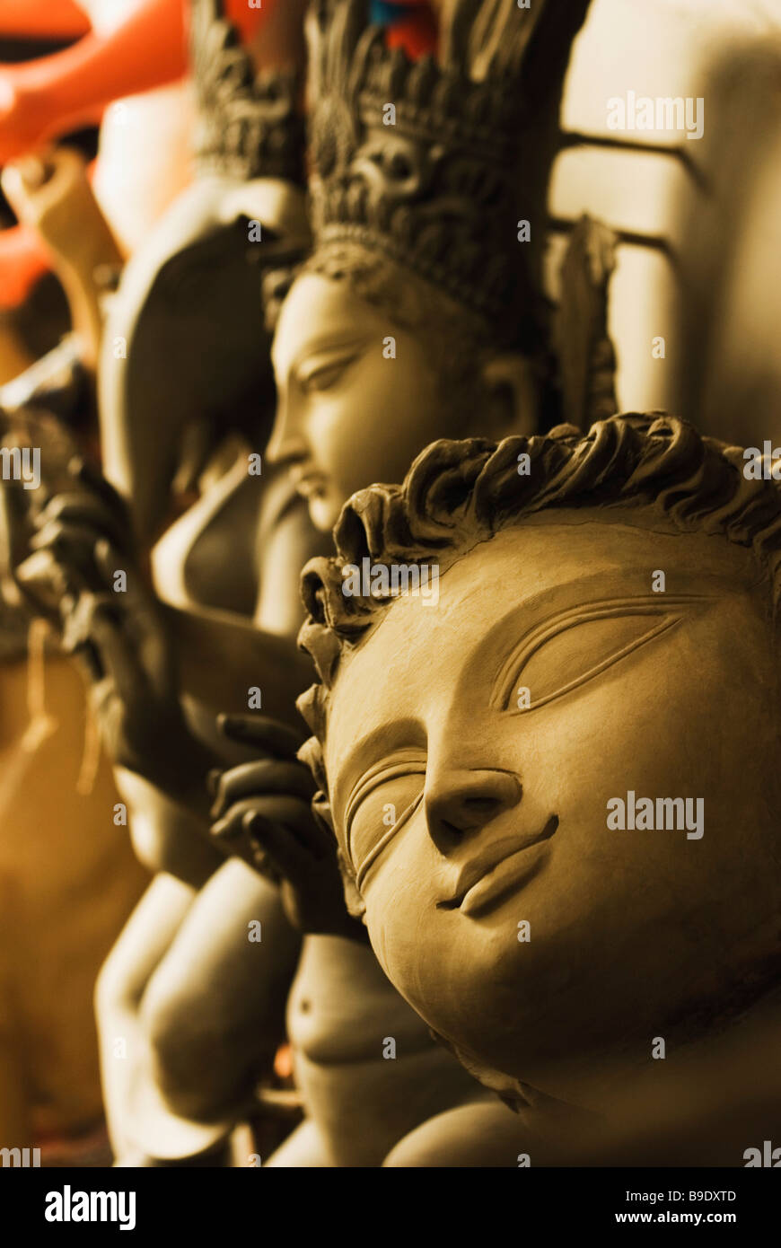 Statues of Hindu deities, Kolkata, West Bengal, India Stock Photo Alamy