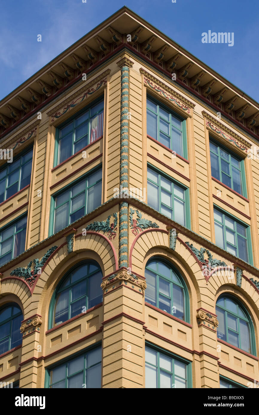 Architectural details downtown Syracuse New York Stock Photo
