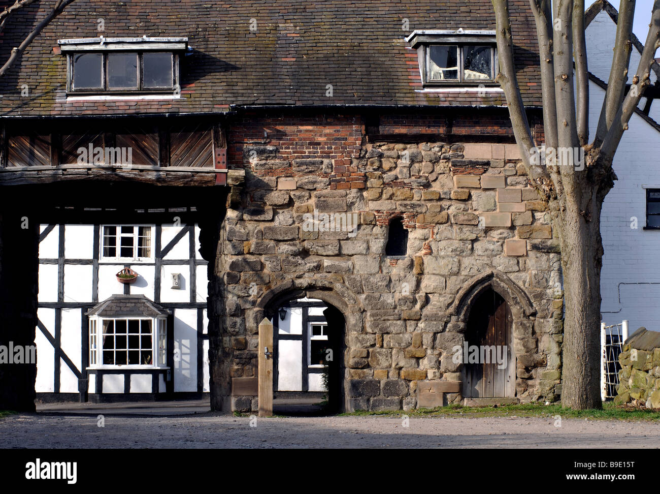 The Nunnery Gateway, Polesworth, Warwickshire, England, UK Stock Photo