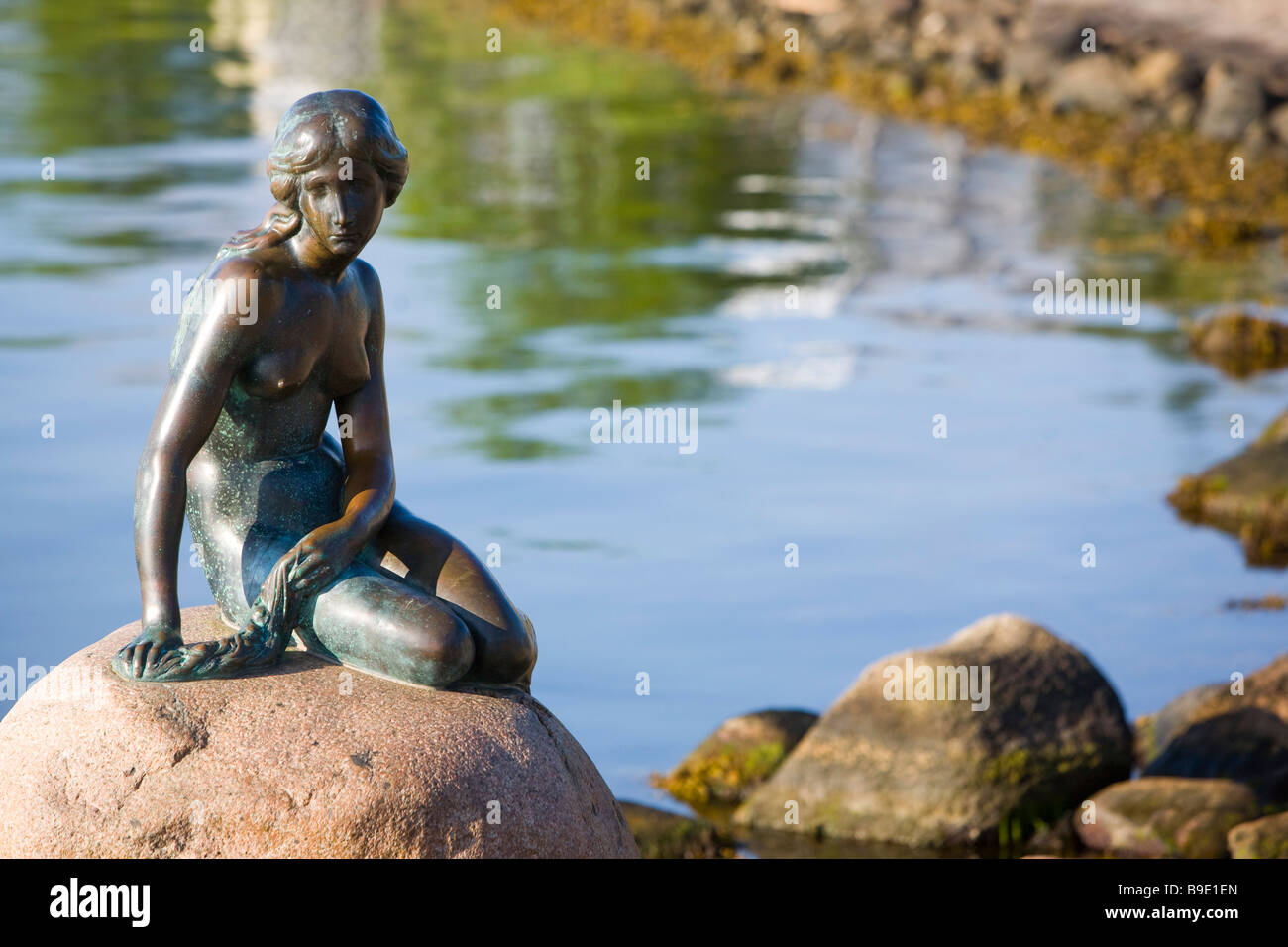 Little Mermaid Denmark Copenhagen Stock Photo