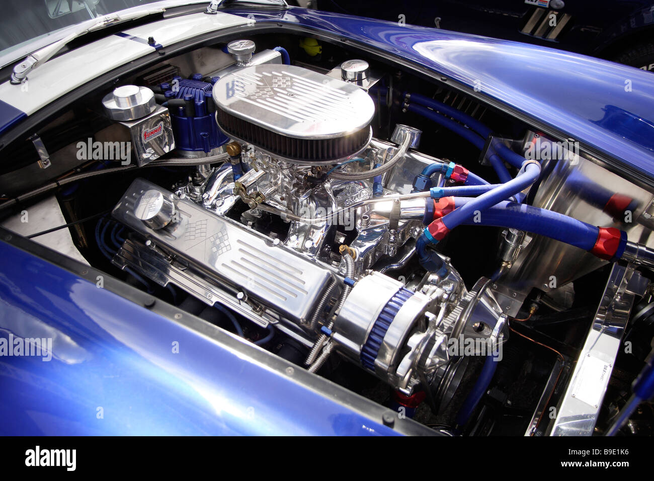 cobra engine,immaculate polished. Stock Photo
