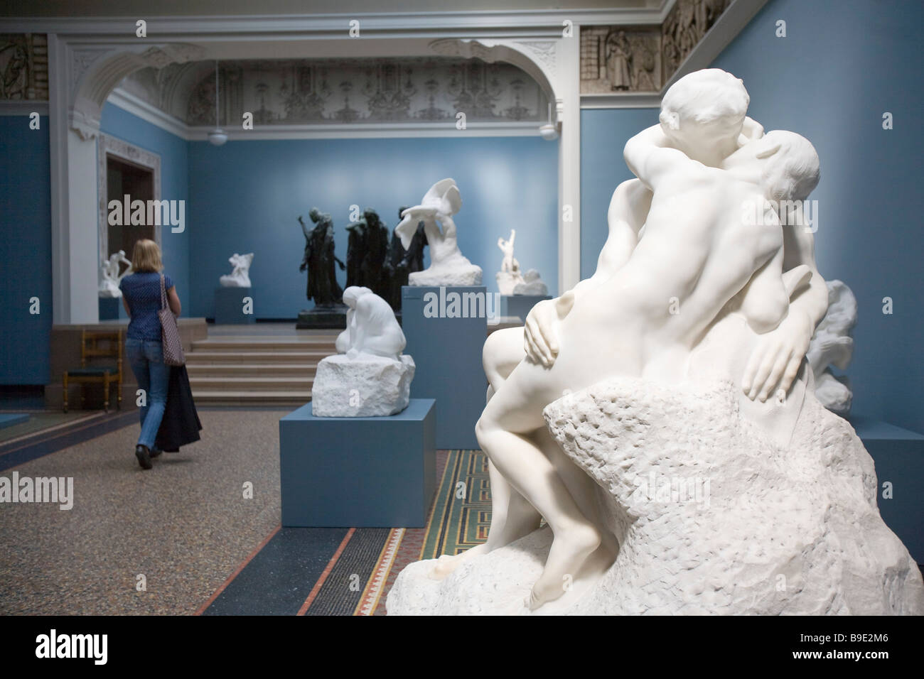 Naked,nude,statue,The Kiss Le Brasier marble sculpture on display at  Rodin Museum, Paris,France. Housing art work by Auguste Rodin Stock Photo -  Alamy