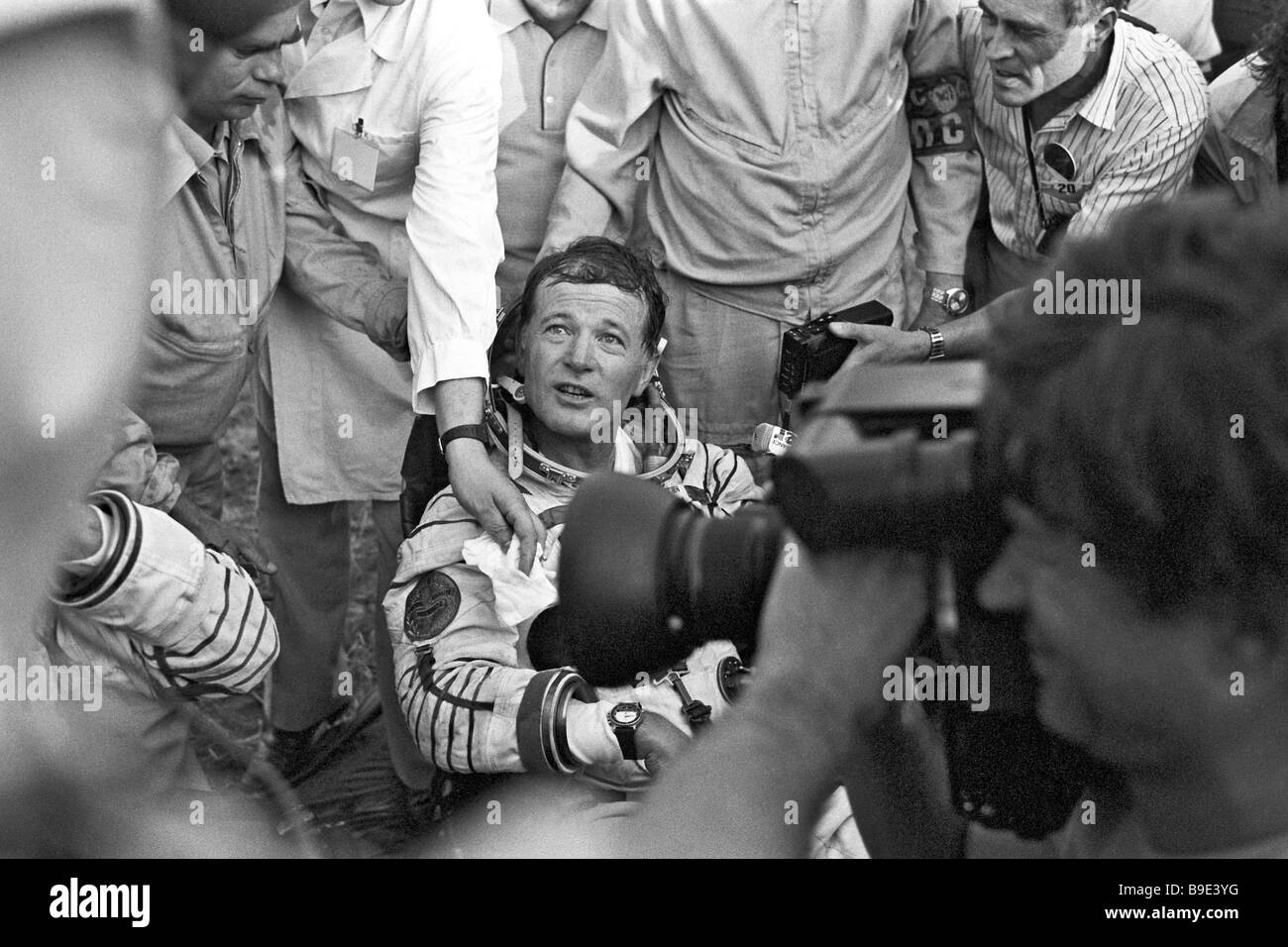 French cosmonaut researcher Jean Loup Chretien crew member of Soyuz T 6