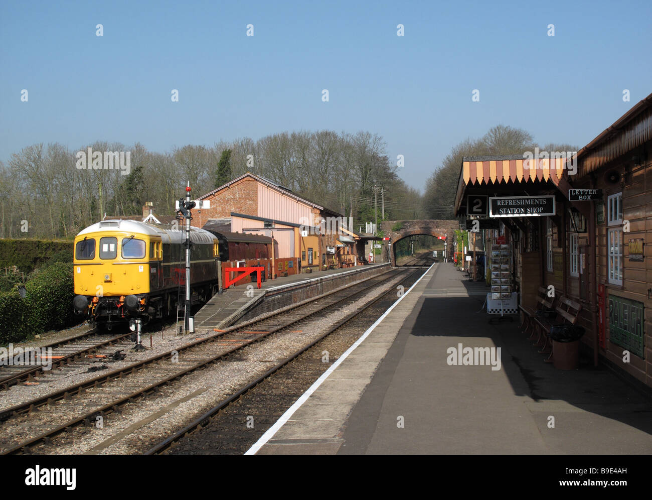 West Somerset steam railway station, Bishops Lydeard, Somerset, England ...