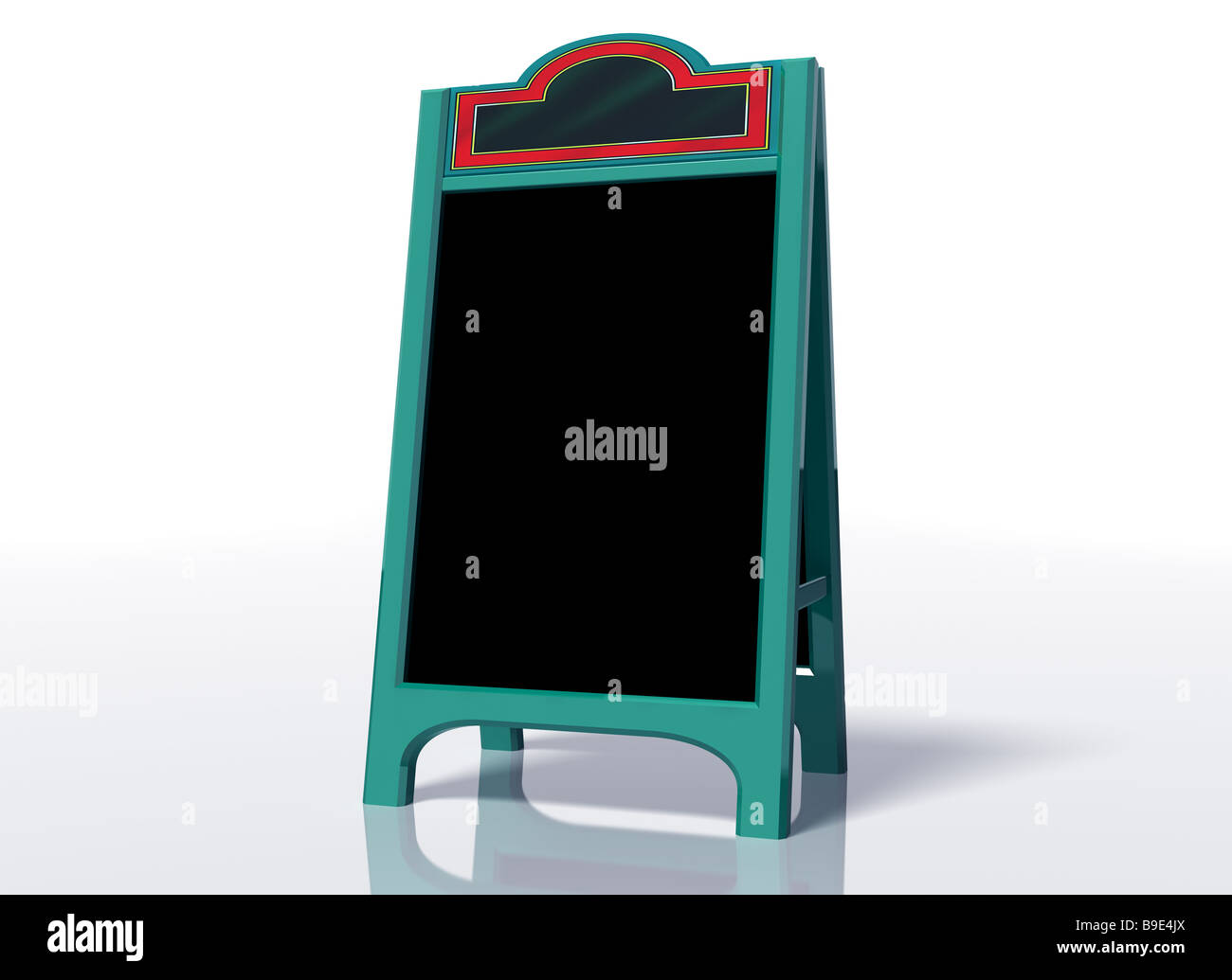 Illustration of a contemporary blank sandwich board Stock Photo - Alamy