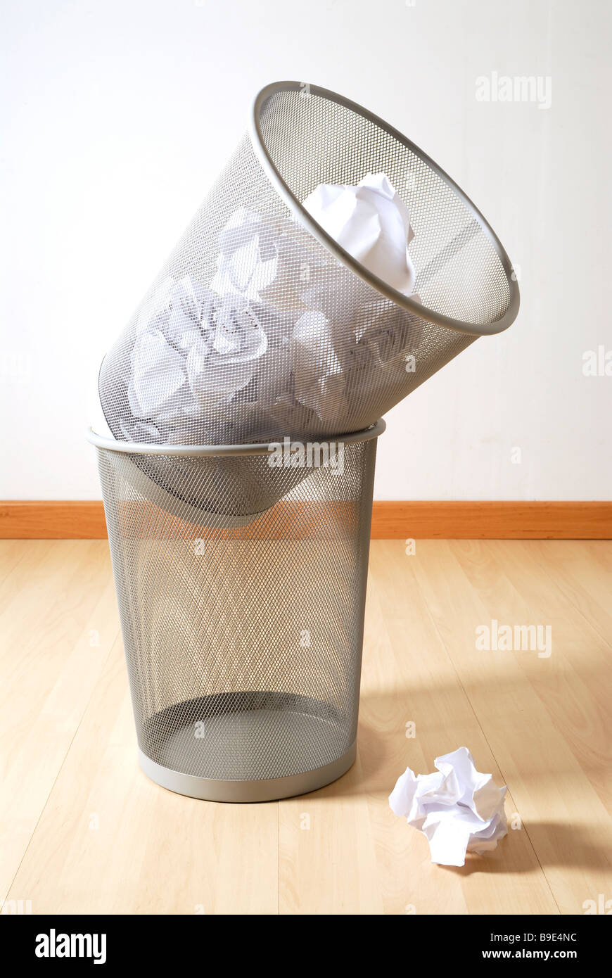 pile of bins papers Stock Photo Alamy