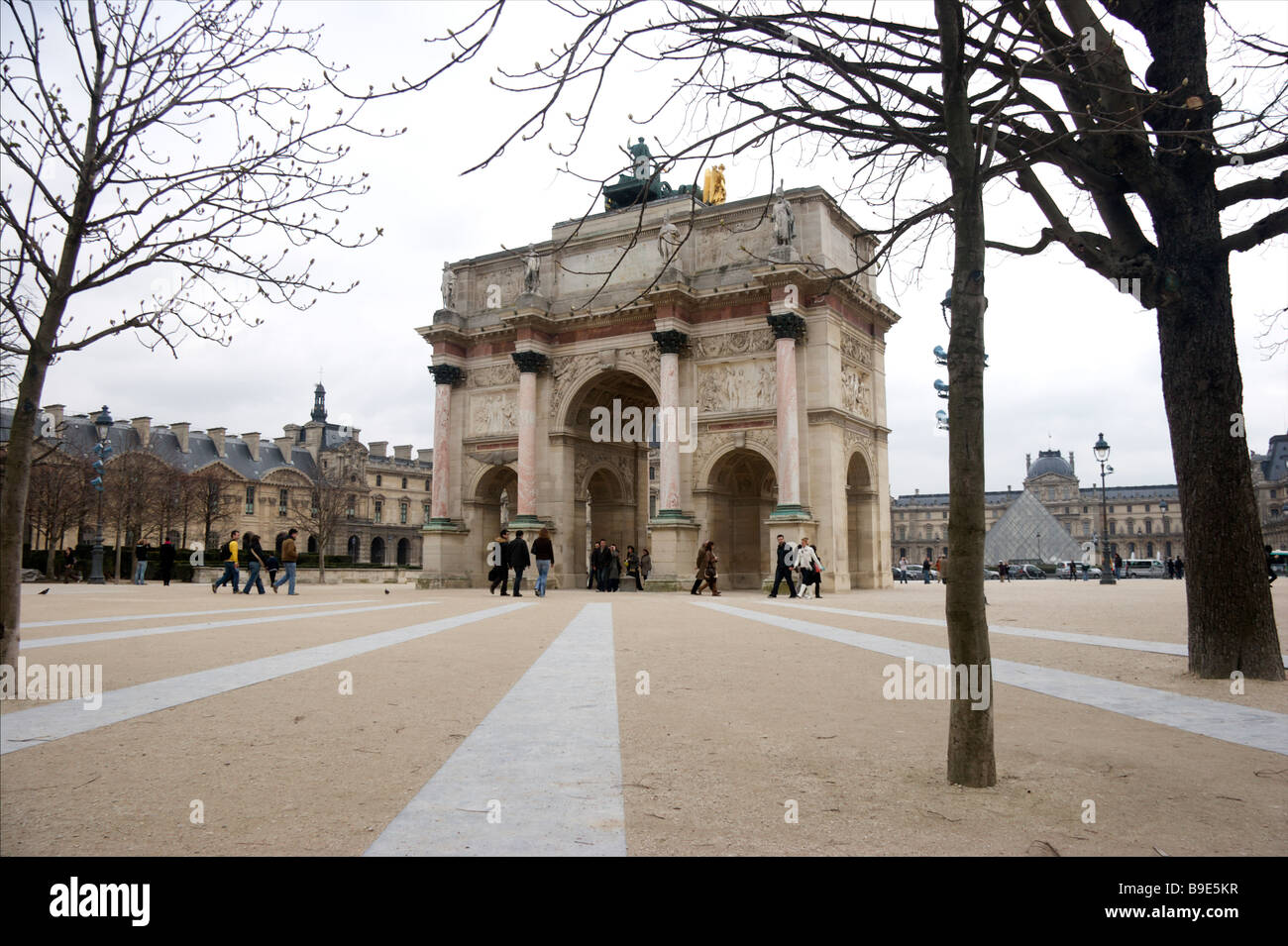 Arc de Triomphe du Carrousel Stock Photo