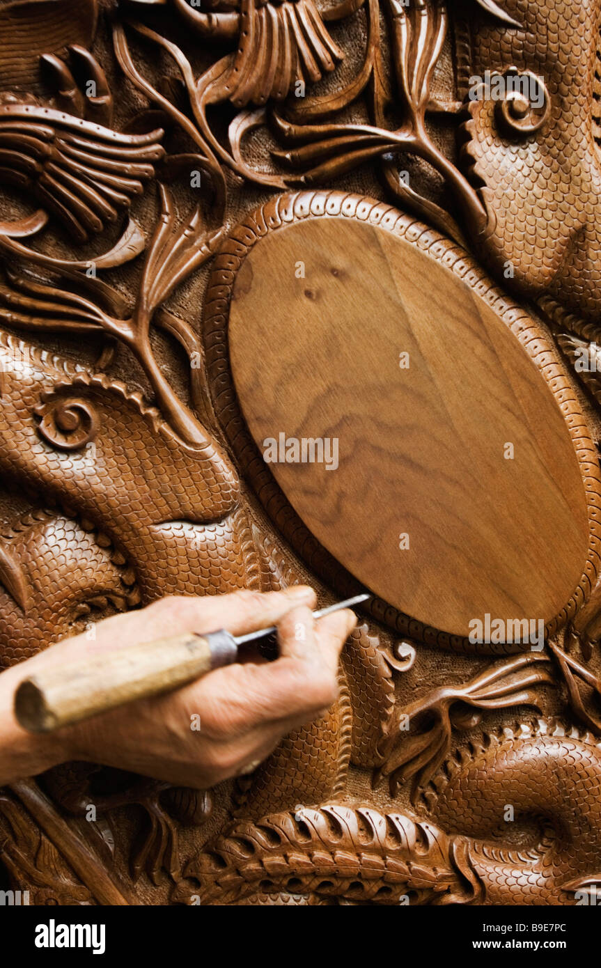 Wood Carving India High Resolution Stock Photography and Images Alamy
