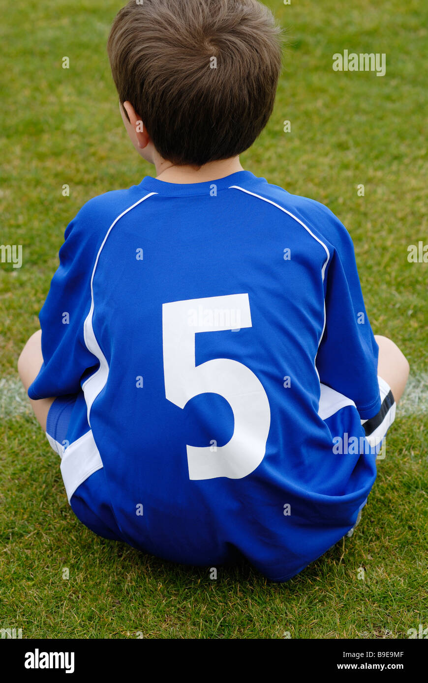 football jersey back number five Stock Photo